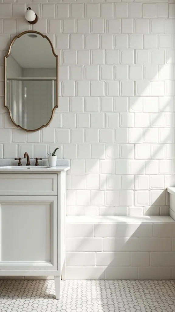 How do you create a modern checkerboard tile look on a budget?