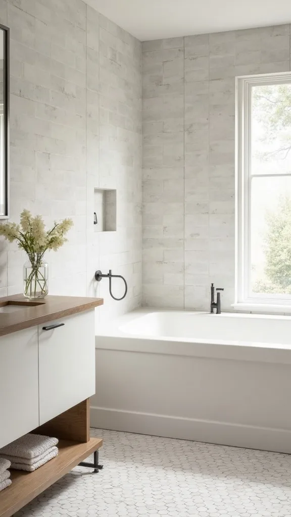 What’s a renter-friendly way to update ugly bathroom tile fast?