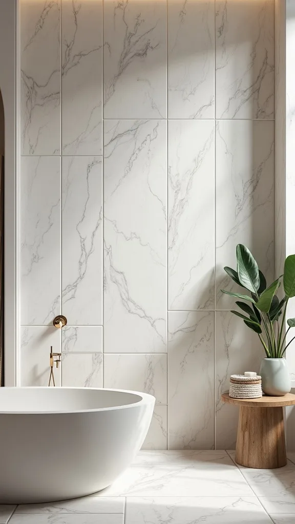 What’s the most modern budget tile idea for a bathroom niche?