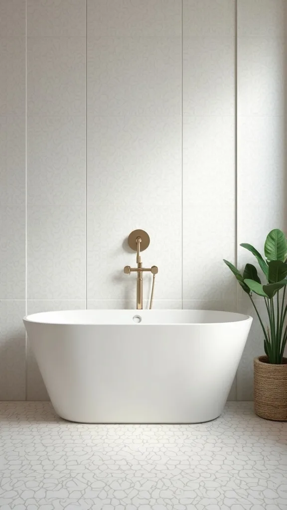 How do you make cheap hexagon bathroom tile look custom?