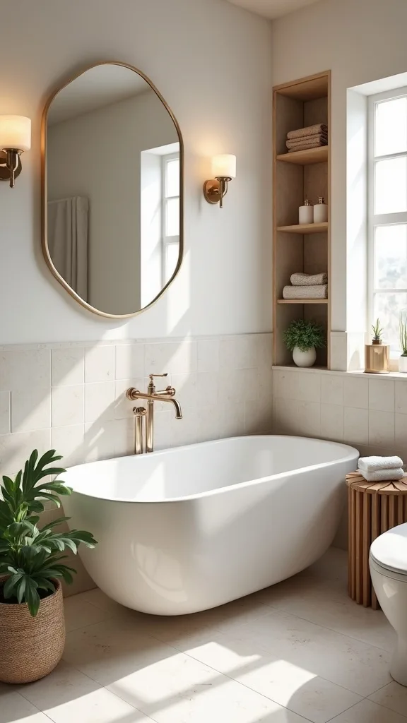 How can I upgrade a small bathroom stylishly without breaking the bank?