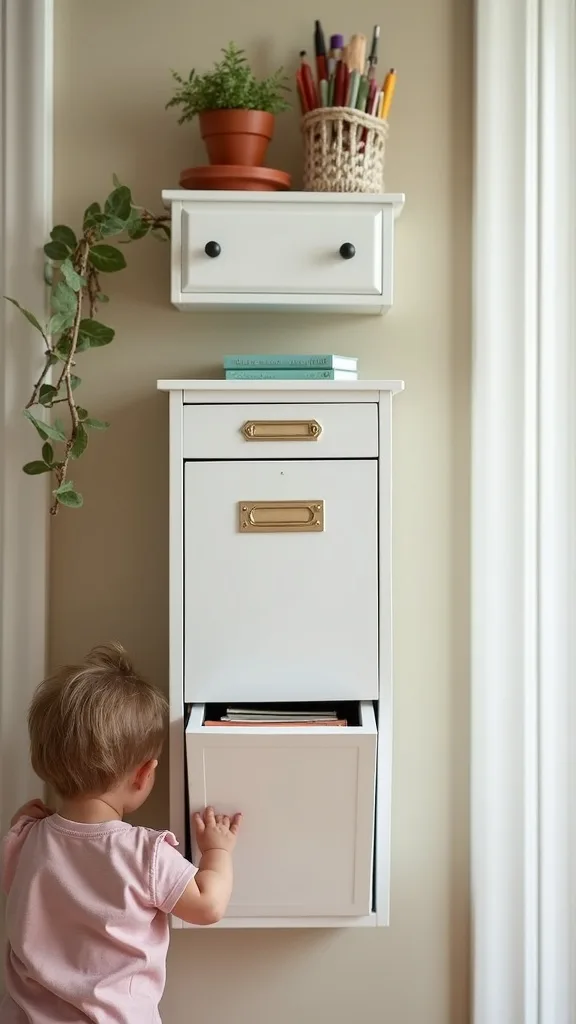 Wall-Mounted Mailbox for Each Kid (Great for Middle School Paper Floods)