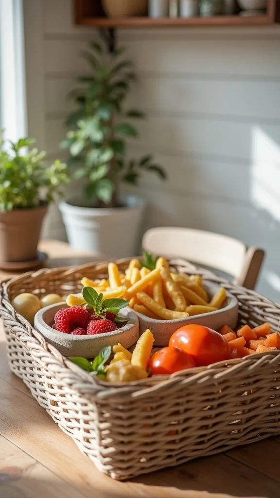 The “One Lunch Per Kid” Basket System