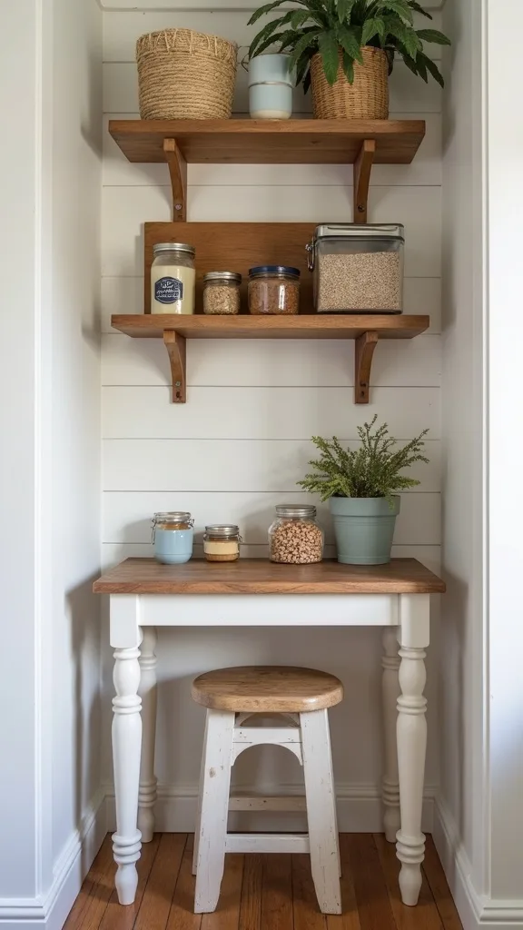 A Kid-Height “Grab Shelf” That Stops the Pantry Dig