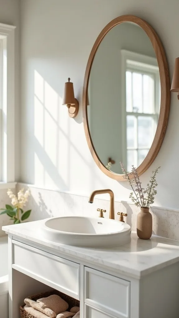 How do you style the sink area so it looks clean all day?