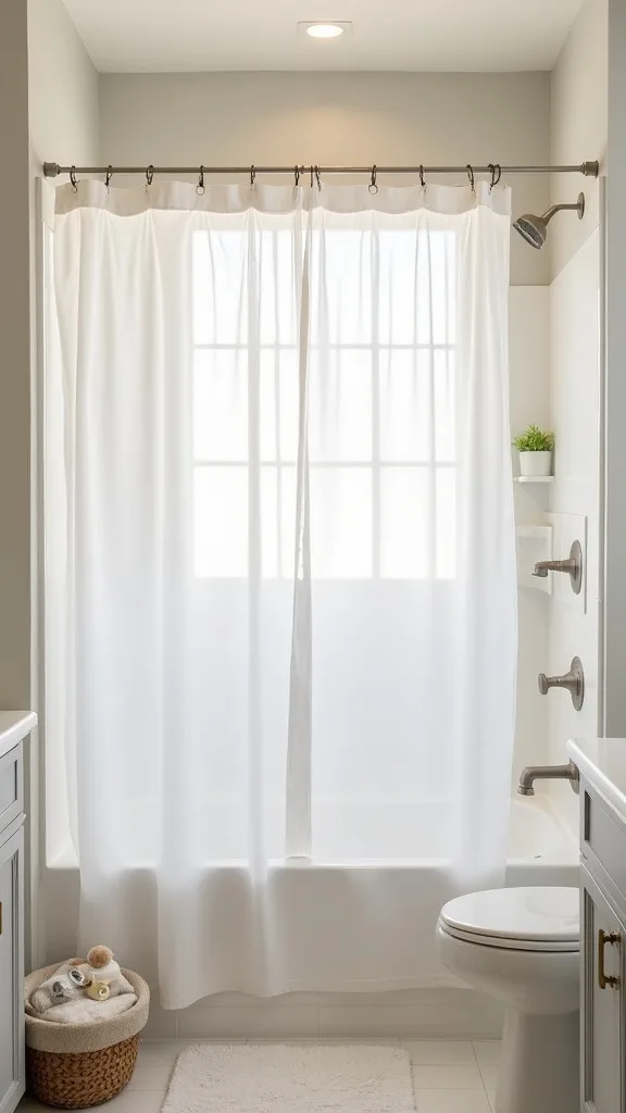 What’s the right height for a shower curtain to look custom?