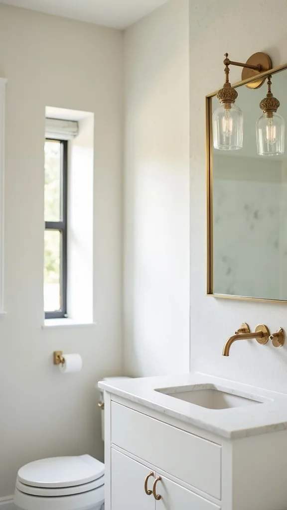 How do you modernize bathroom hardware on a tight budget?