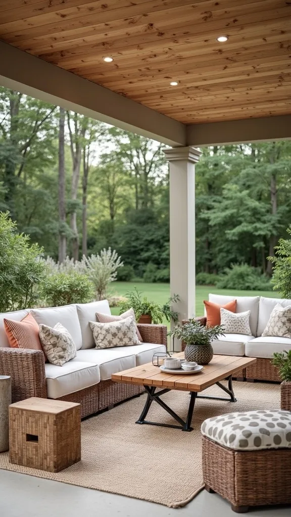 How Do I Make a Covered Patio Look More Modern on a Budget?
