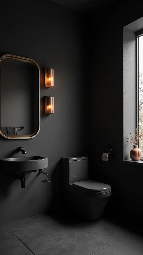 How do I make a dark bathroom still feel clean and bright enough for real life?