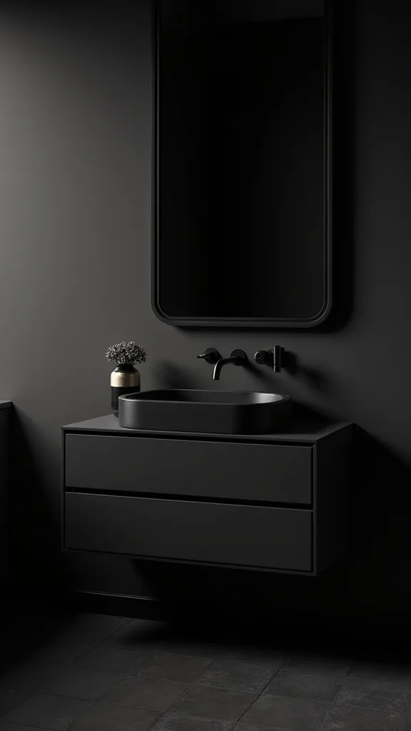 What’s the quickest vanity upgrade for a matte black vibe?