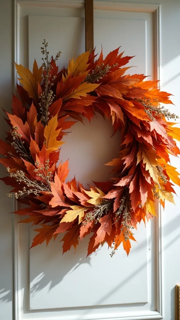 How Do You Make a Wreath That Transitions From Halloween to Thanksgiving?