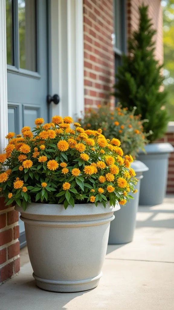 What can I do if my porch pots are ugly mismatched plastic?