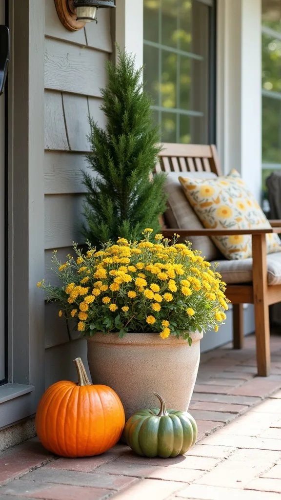 Can I pull off fall planters if my porch gets almost no sun?