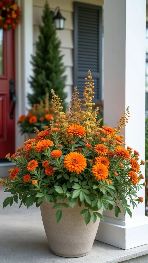 Can I do porch fall flowers with grocery-store plants?