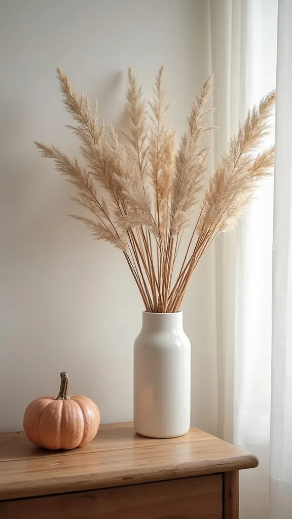 How do you decorate with dried stems without making a mess?