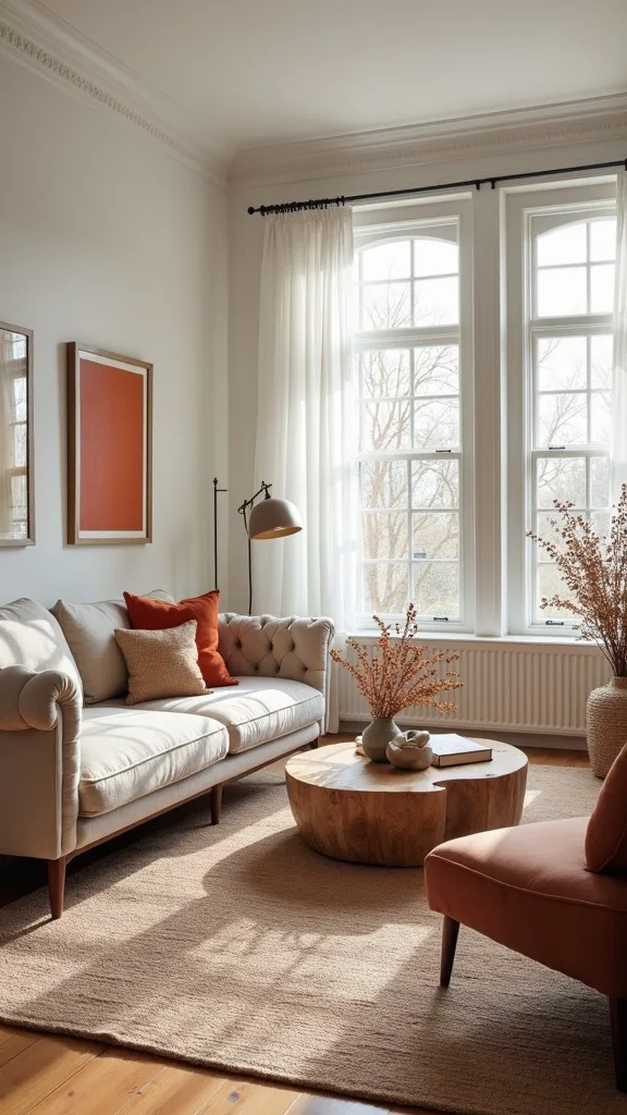 What rug swap makes a living room feel warmer without going dark?