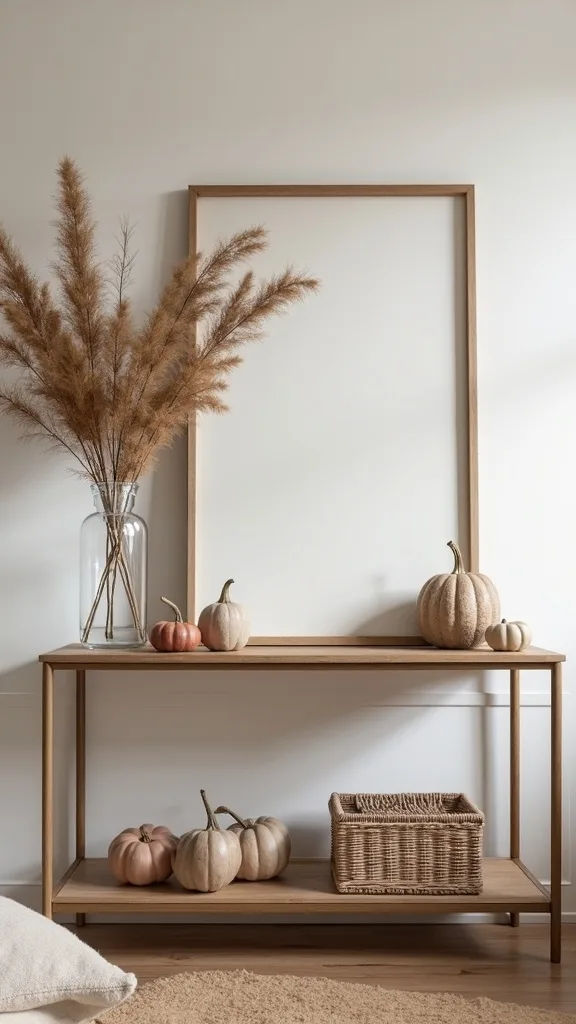 How do you style a console table for fall without losing function?