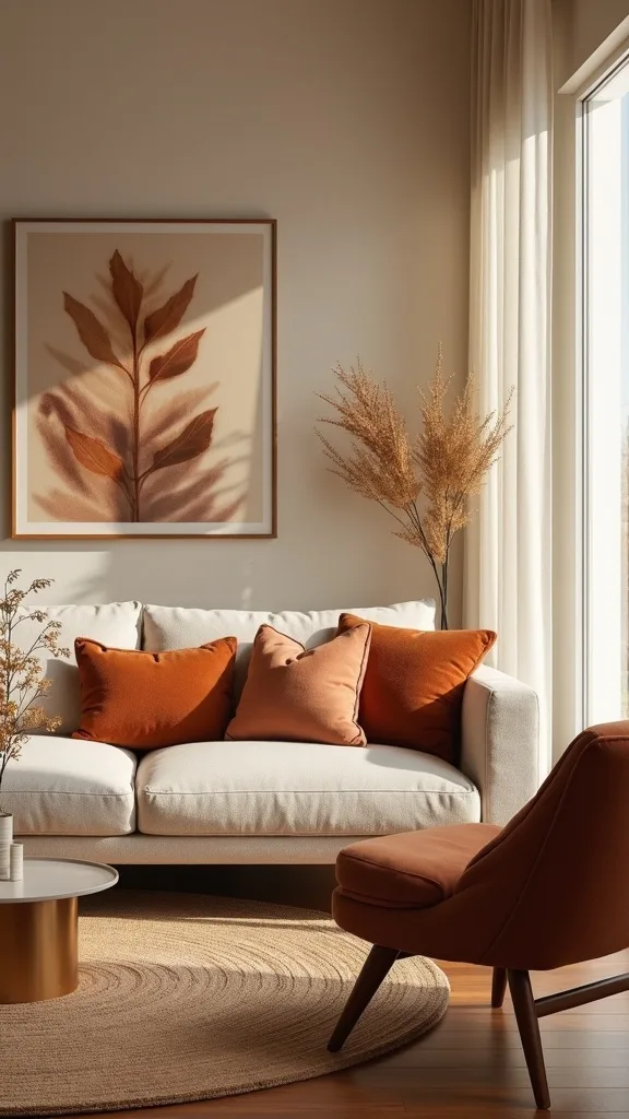 What warm living room colors actually look expensive in early fall?