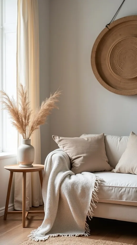 What should you avoid when styling fall living room decor in early fall?
