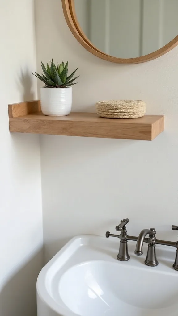 What are the best bathroom shelf ideas for renters who can’t drill?