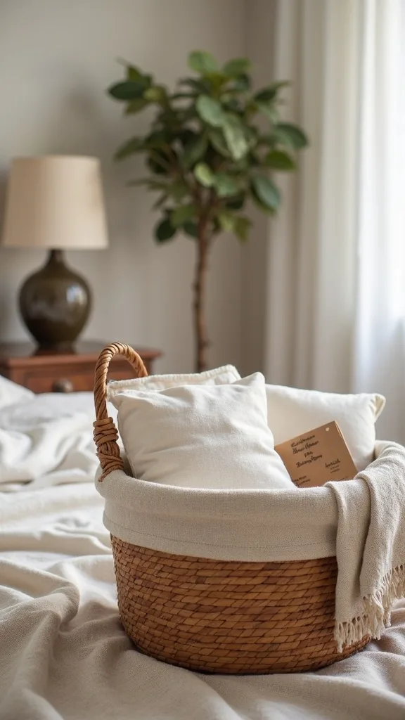 What should you put in a guest room “forgotten items” basket?