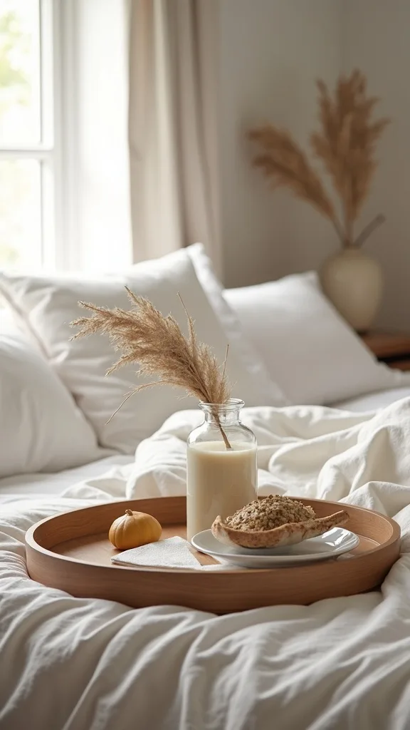 How do you set up a nightstand tray guests will actually use?