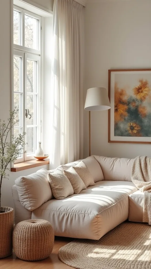 How do I create cozy living with “indoor-outdoor” touches without remodeling?