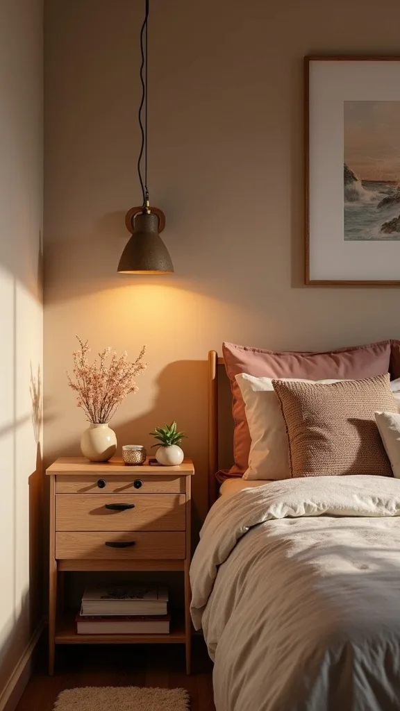 What’s the best nightstand setup for a cozy bedroom (without losing function)?