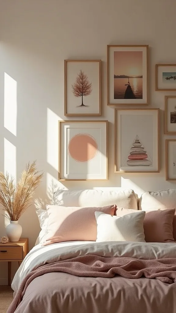How do you build a simple gallery wall that still feels calm?