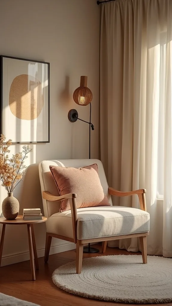 Where should you put a chair or bench so it’s useful (not a laundry magnet)?