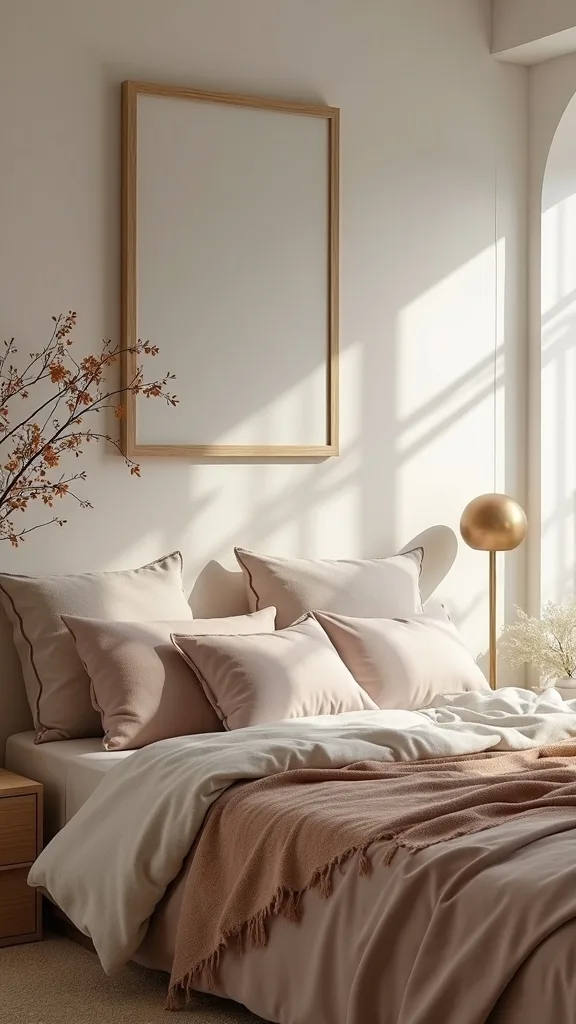 How do I make my bedroom feel cozy for fall without buying new furniture?