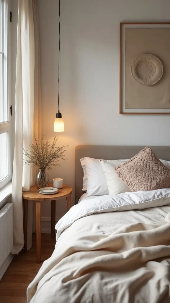 How do I make a small bedroom feel cozy, not cramped, in fall?