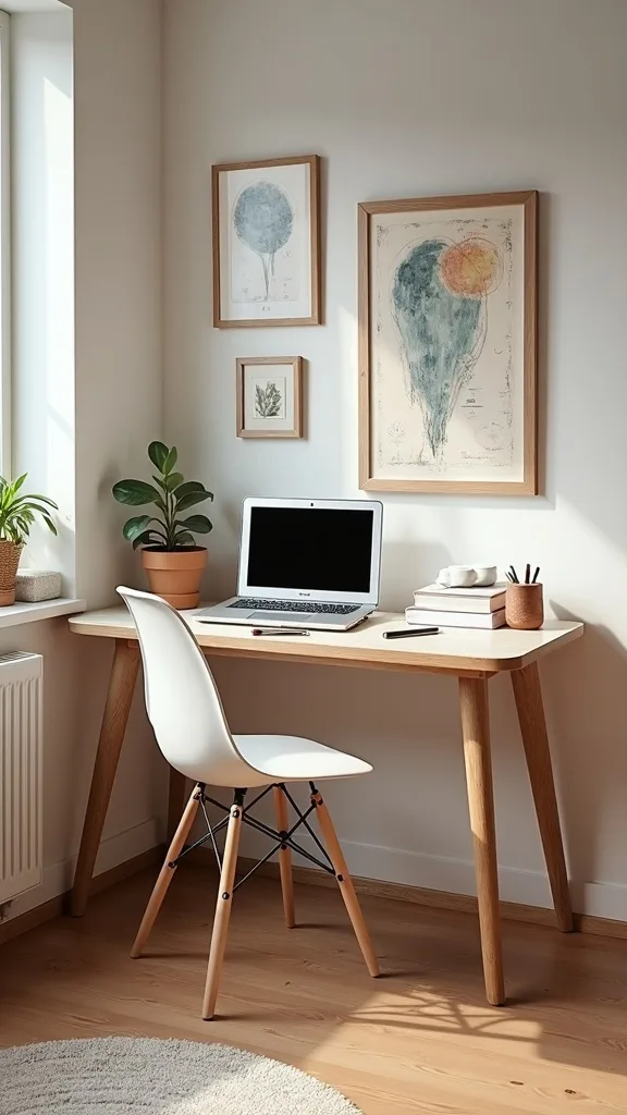 How can you make a small garage corner feel cozy for studying?
