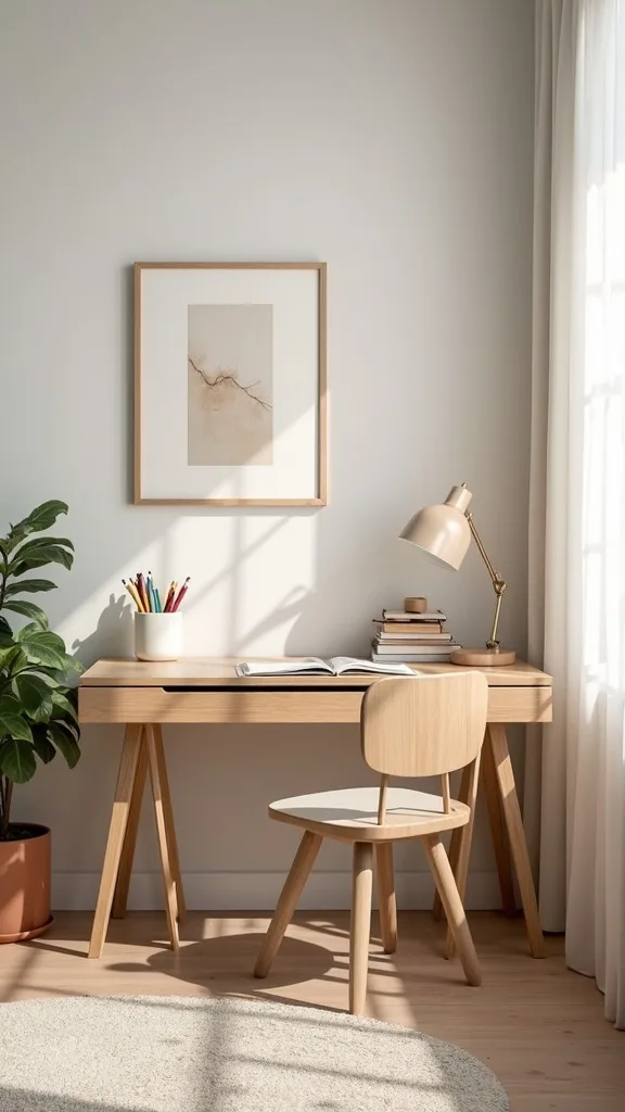How do you set up a kids study space on a tight budget?