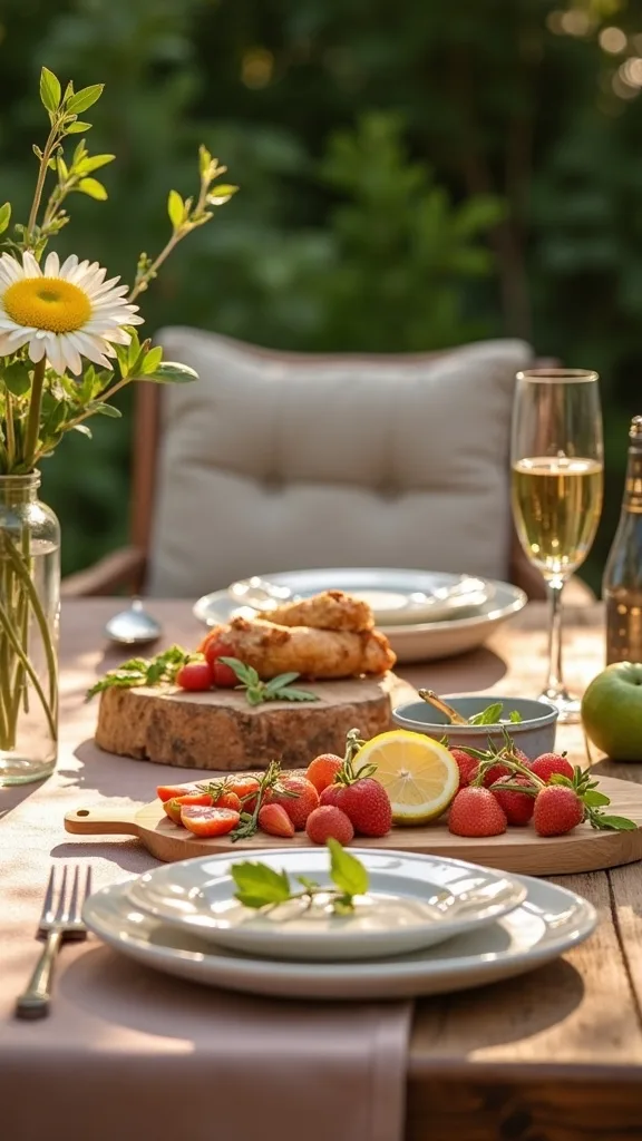 How do I use serving trays and boards to make the table feel expensive?