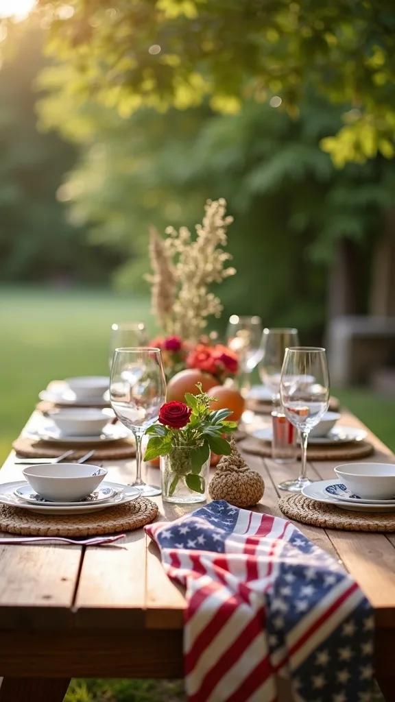 What’s the easiest way to make a picnic table look styled (not like a cookout)?