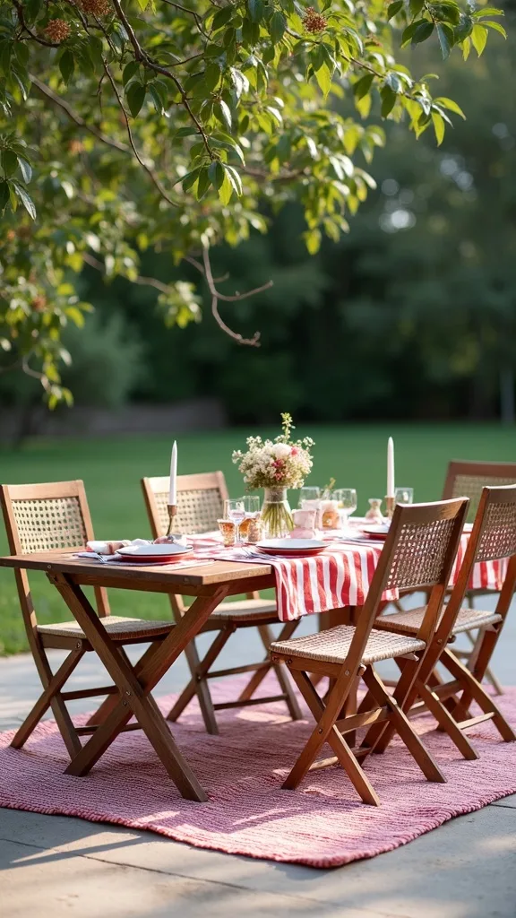 How can I make folding chairs feel comfortable and elevated?