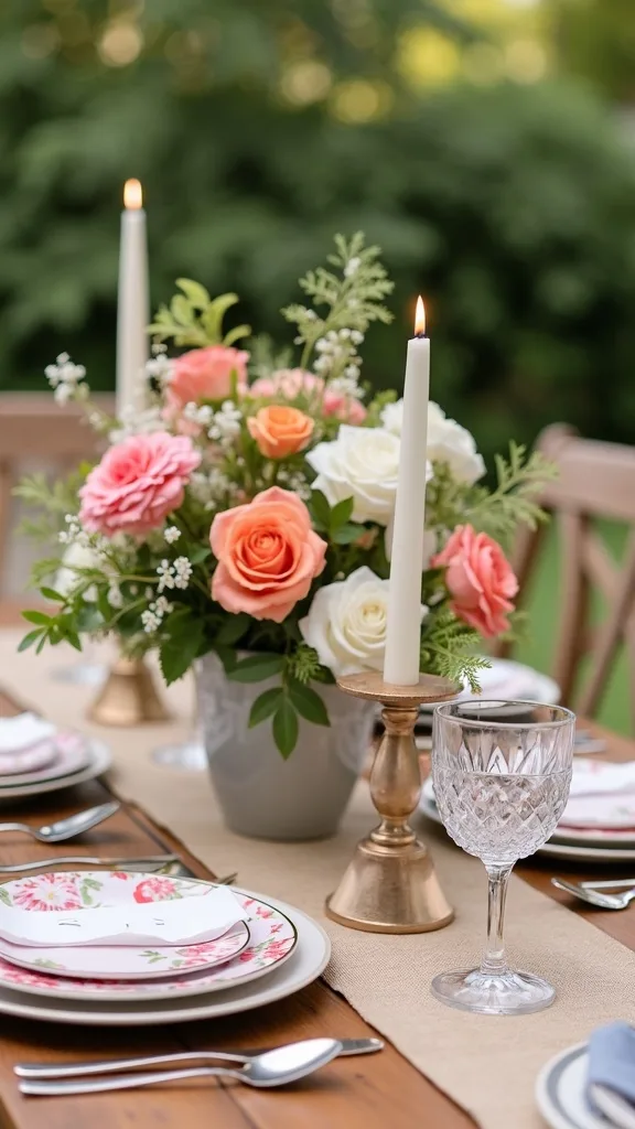 What’s a simple centerpiece formula that won’t block conversation?