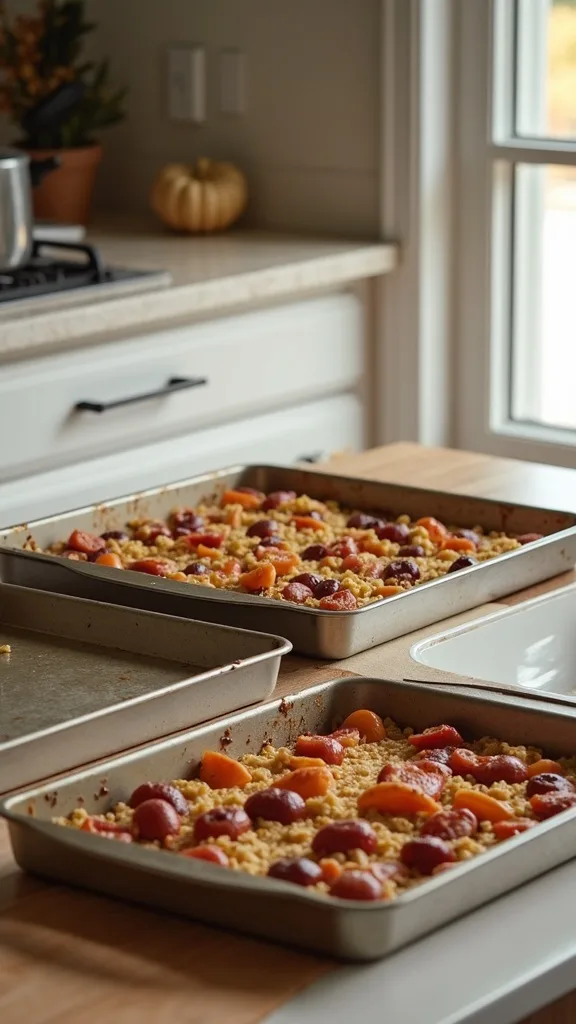 How do I store sheet pans so they don’t avalanche?