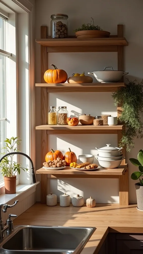 How do I build a Thanksgiving prep kitchen “staging shelf”?