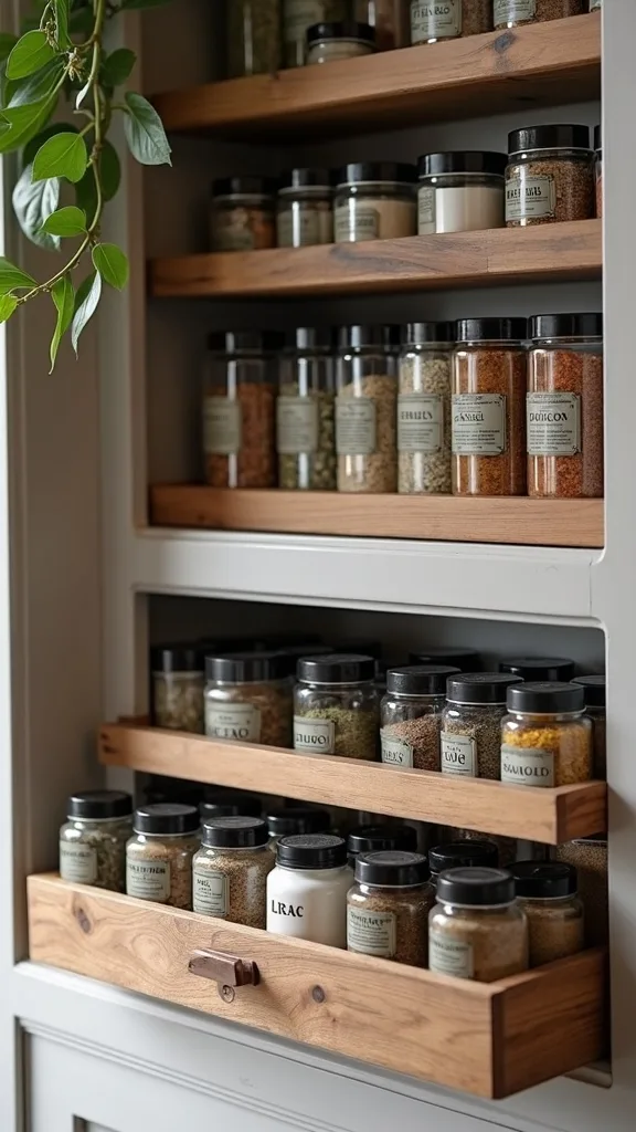 How do I organize spices if I cook with a lot of fresh herbs too?