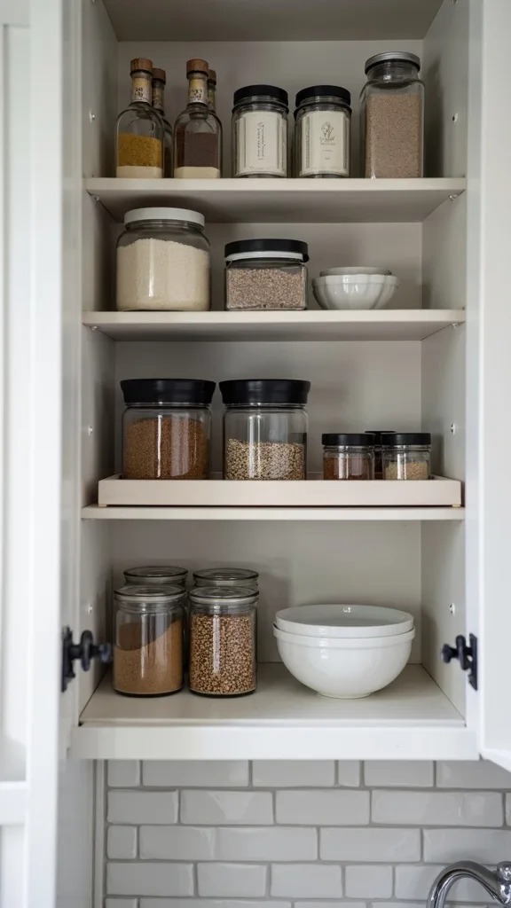 How do I organize spices if I have very little cabinet space?
