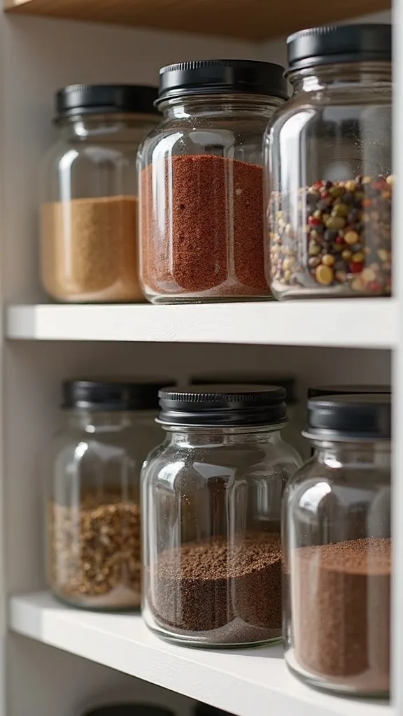 Do uniform glass jars actually help, or are they just for looks?