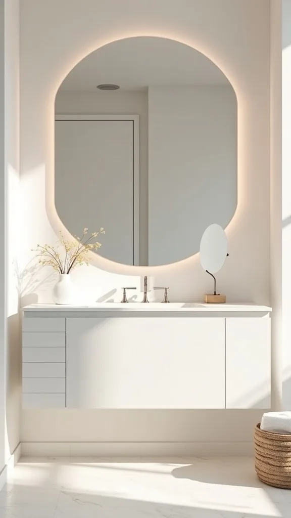 Modern direction: What defines a modern warm neutral bathroom refresh?