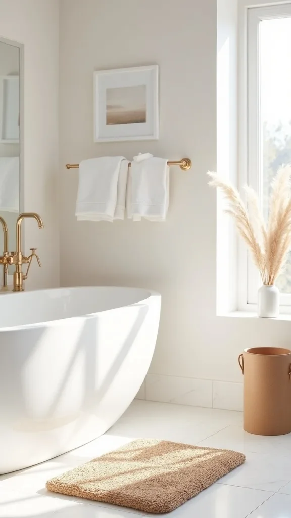 How do I choose a bath mat that looks elevated (and stays washable)?