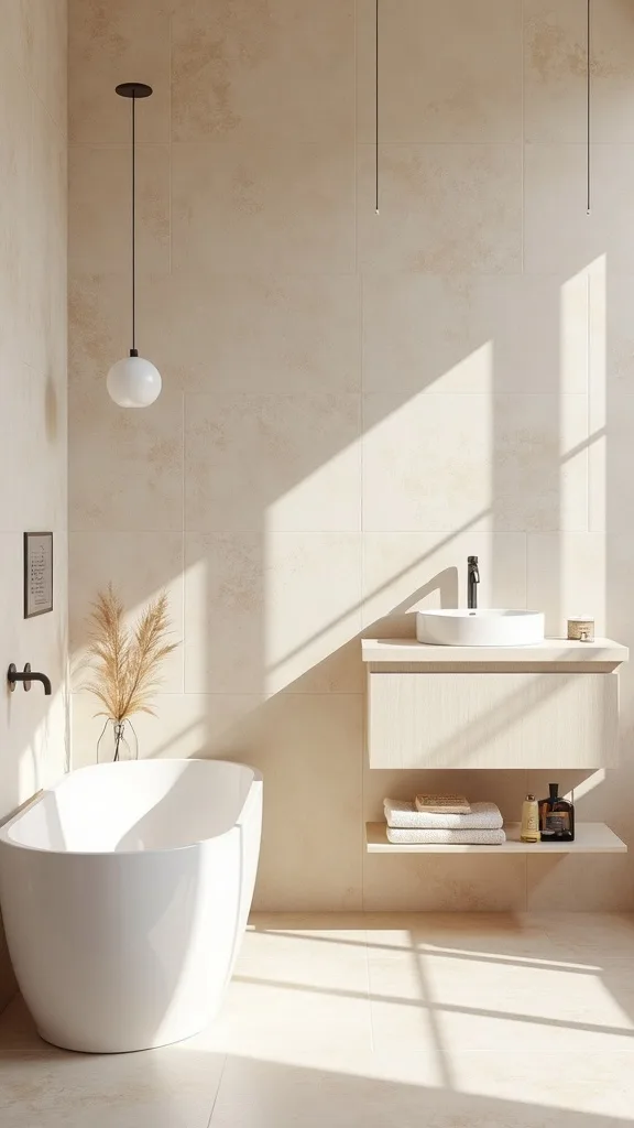 What’s the best way to use travertine (or the look of it) in a bathroom?