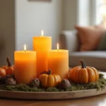 Fall Candle Arrangement & Vignette Styling