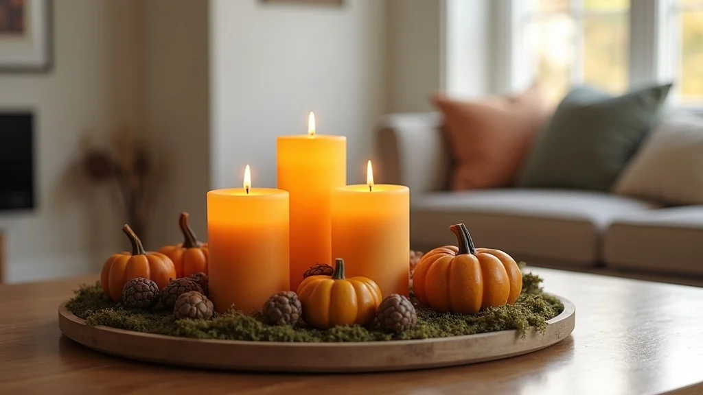 Fall Candle Arrangement & Vignette Styling