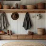 Mudroom Fall Seasonal Refresh & Storage