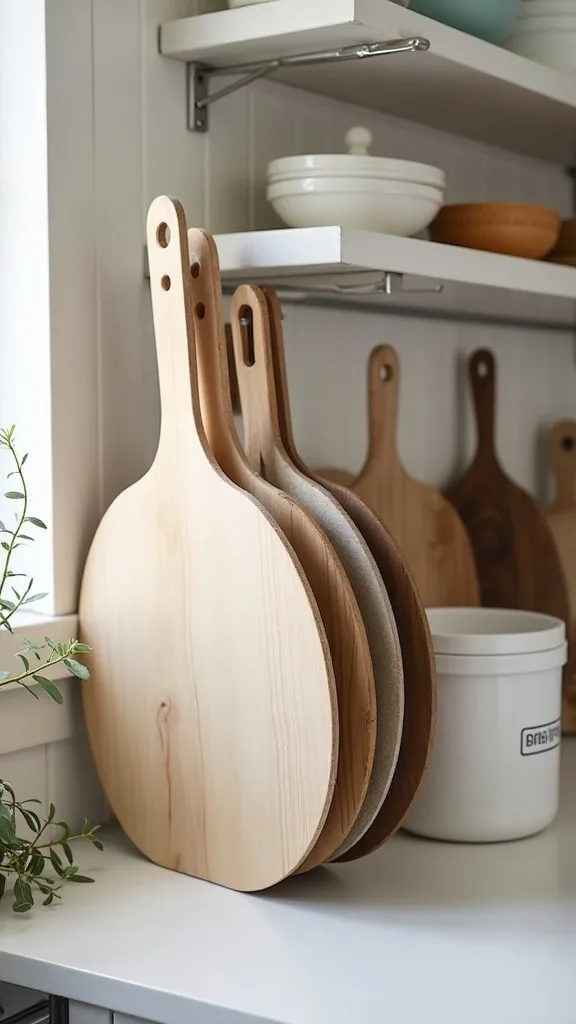 What’s a smart way to store cutting boards and sheet pans? Stand them vertically